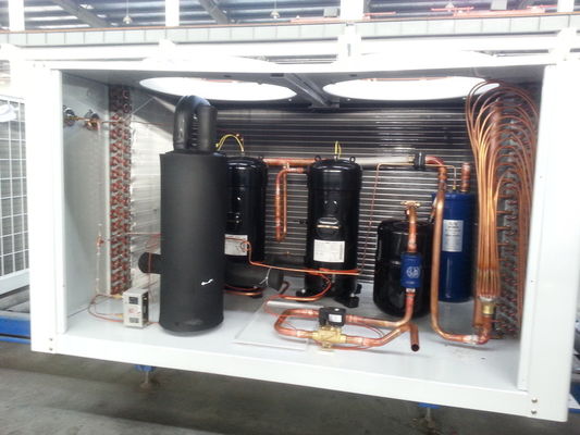 Efficiency Cold Room Condenser With 114kw Cooling Capacity And Aluminum Fin