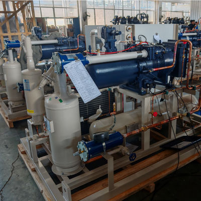 Parallel Structure Screw Compressor Rack With Copeland / Fracold / Daming Compressor